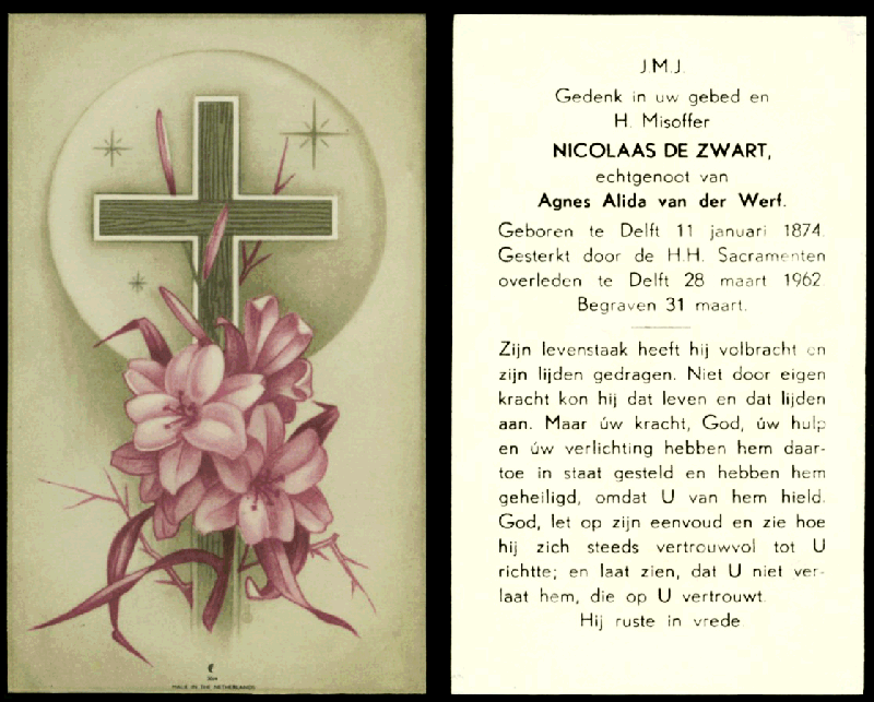 Bidpr Nic de Zwart 1874-1962